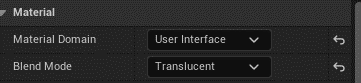 Material Result Details panel