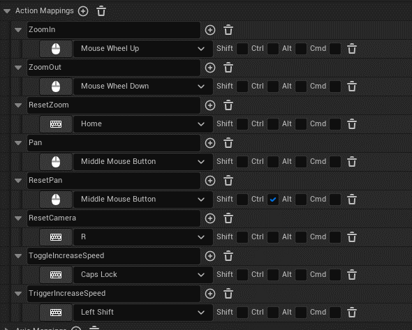 Input Bindings