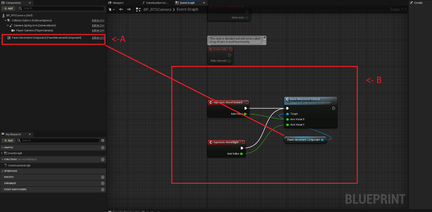 Setting up basic movement control